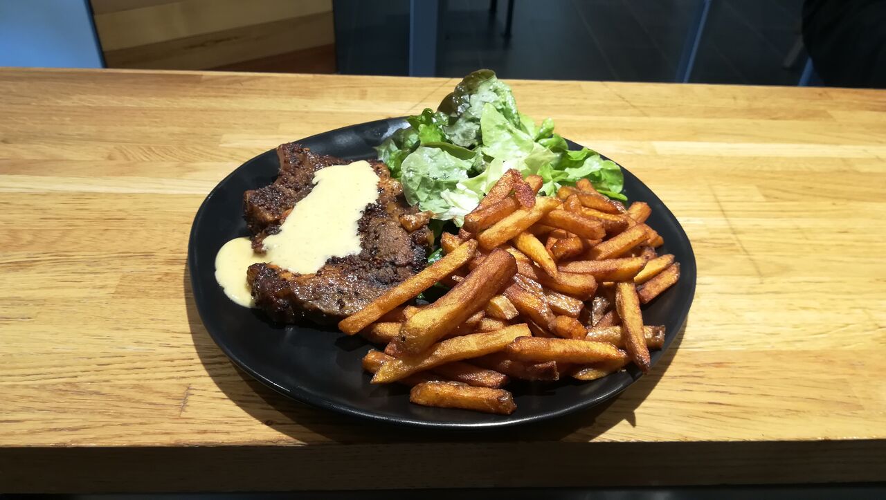 côtes de porc, frites maison