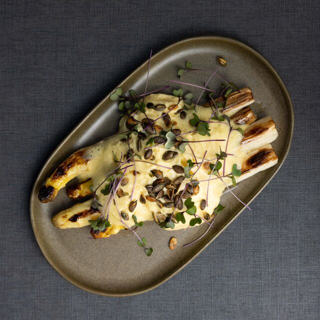 Asperges blanches rôties