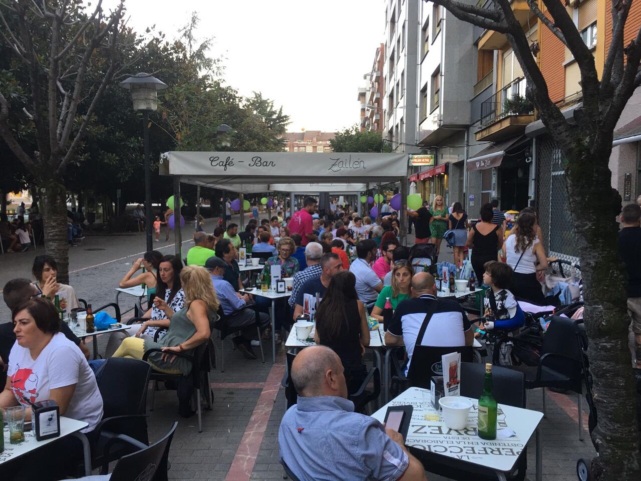 Dia de apertura terraza