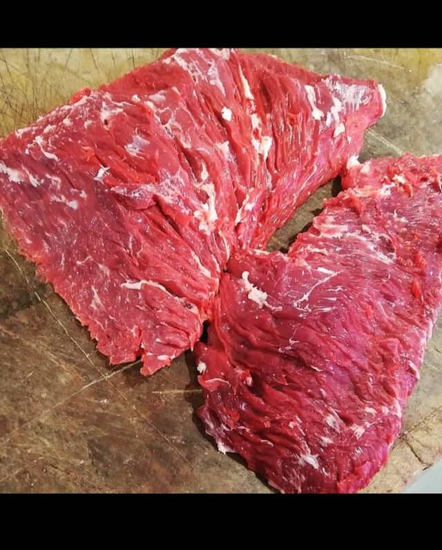 bavette d'aloyau légèrement persillée