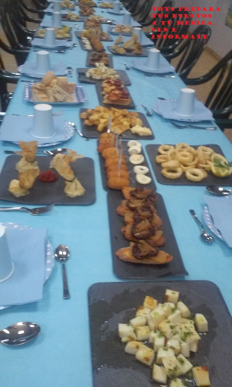 Tapas a domicilio para eventos especiales.