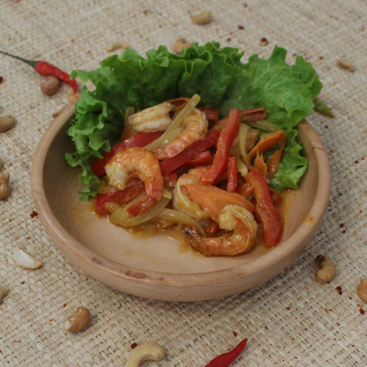 Gambas au curry