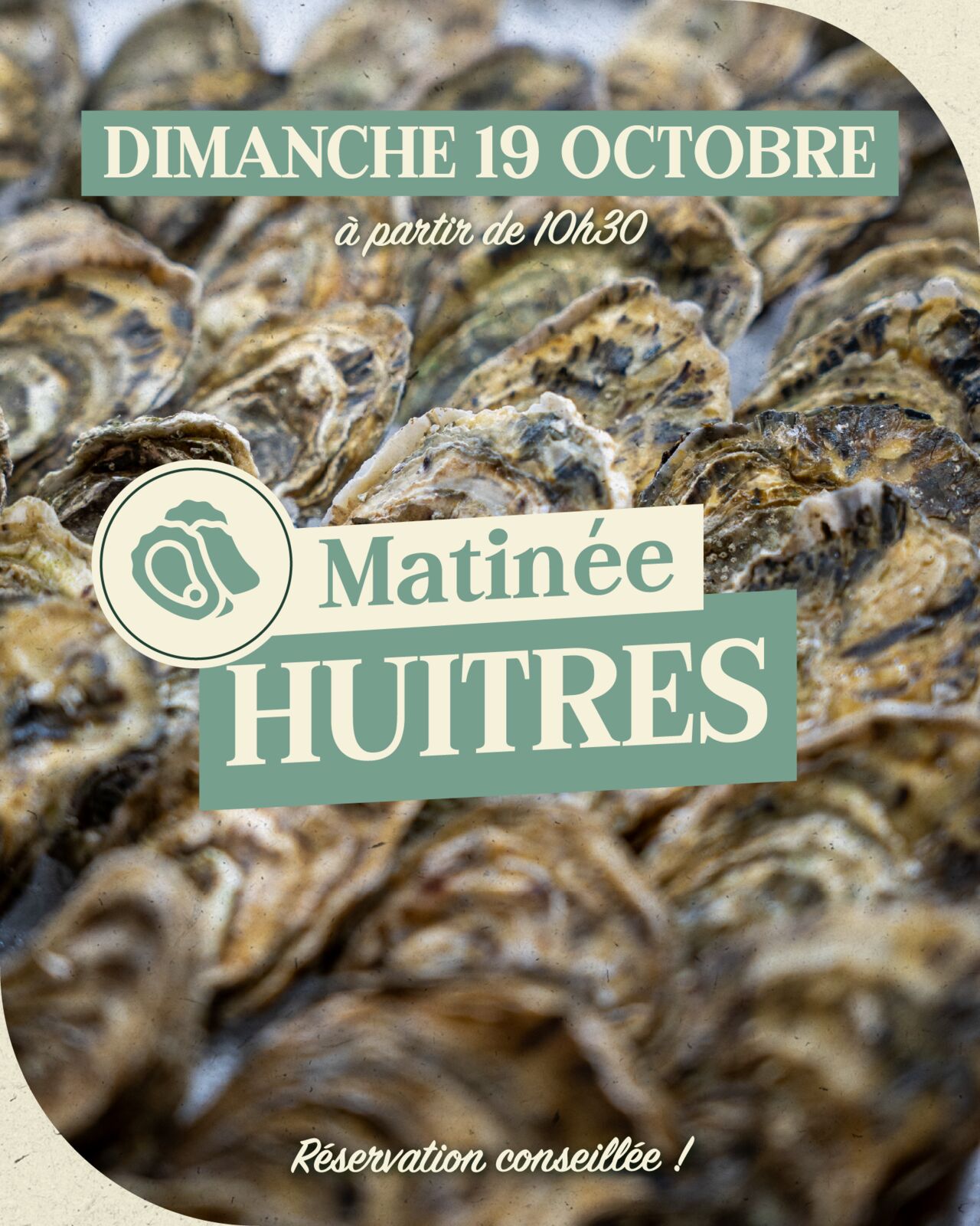 Matinée huitres - Tous les dimanches