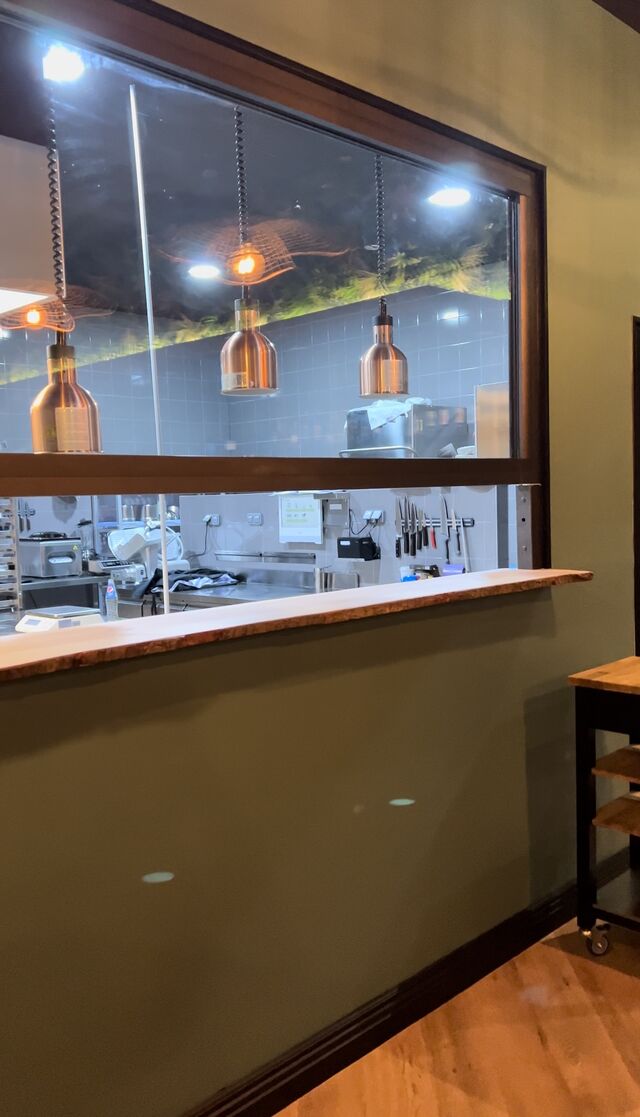 La verrière donnant sur la cuisine