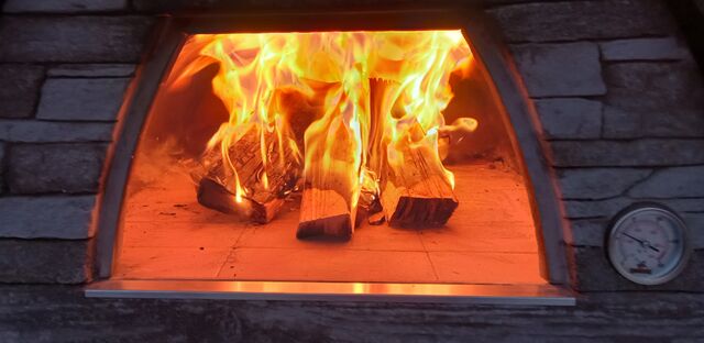 Mise en chauffe du four.