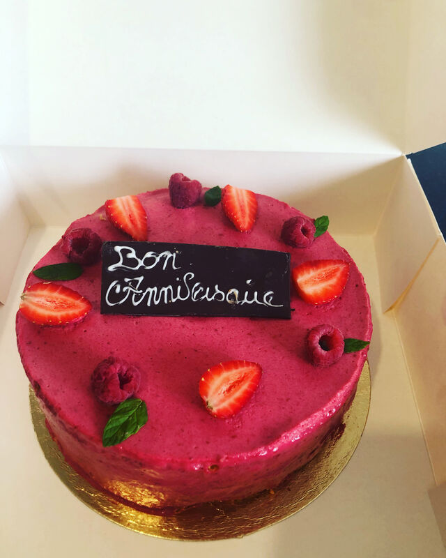 Entremet fruits rouge 