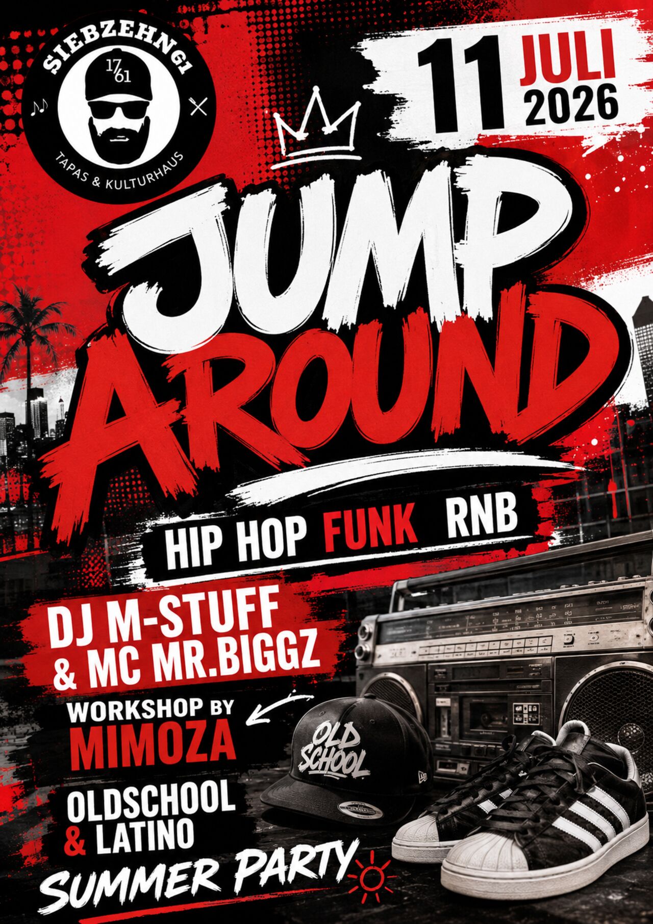 Sa. 11. Juli Jump Around- Hip Hop Funk Rnb Party