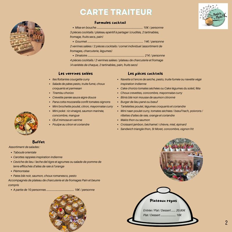 Carte traiteur (page 2)