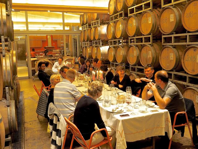 Dinner in Wine-Cellar