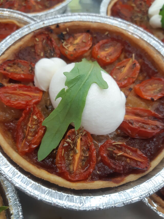 Tartelette tomates cerises et burrata