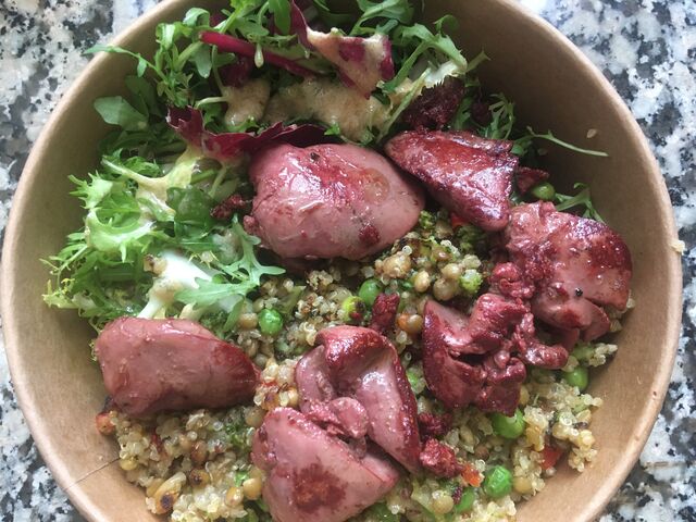 Salade foies de volaille 