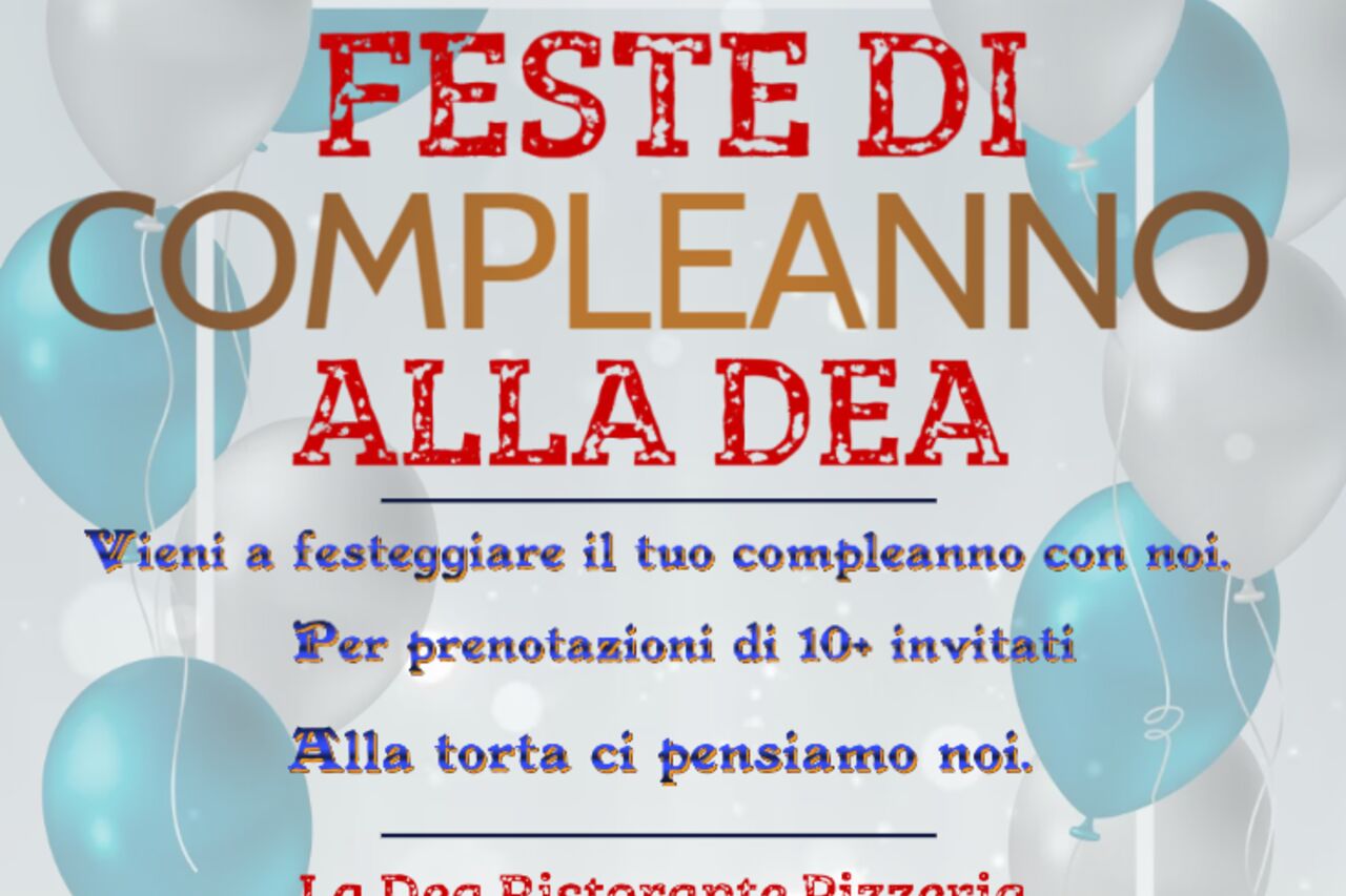 Feste di Compleanno Alla Dea