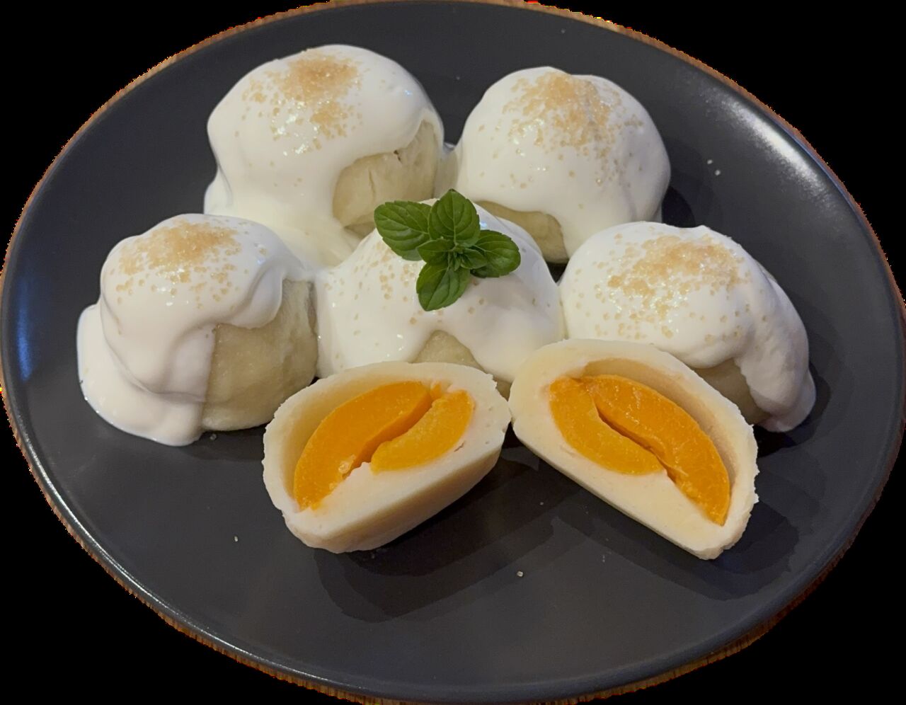 Tvarohový knedlík s meruňkou /420g / 88,-Kč