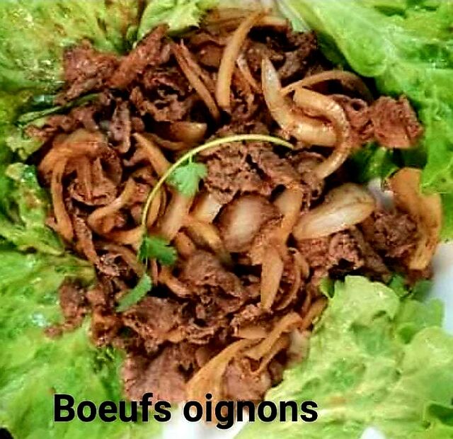 Bœuf 🐂 oignons. 
