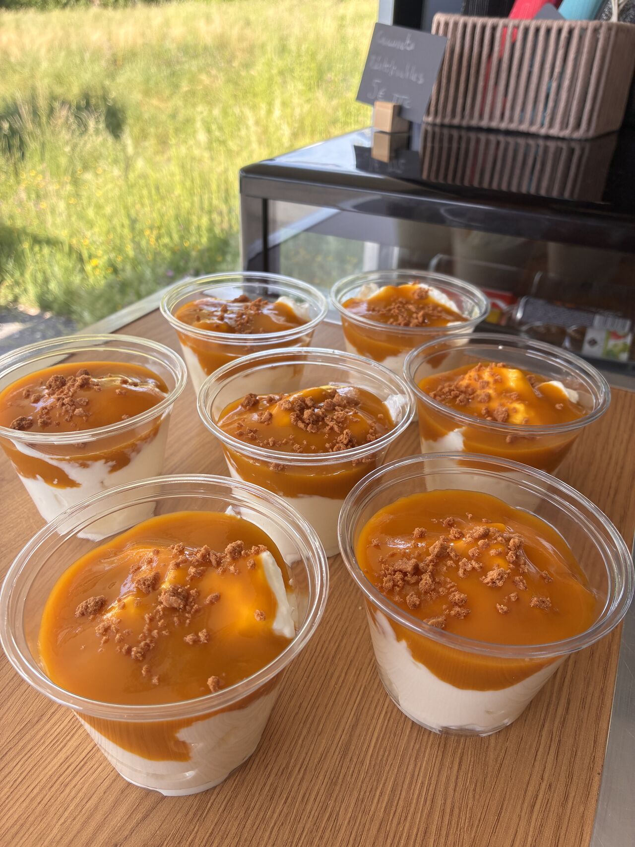 Mangue et fromage blanc