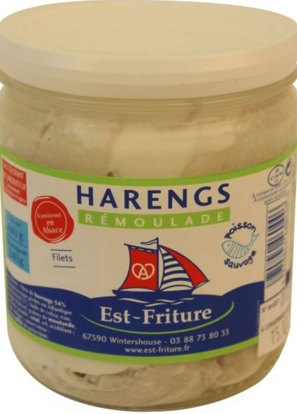 Bocal 1/2L Rollmops à la rémoulade - 4,10€