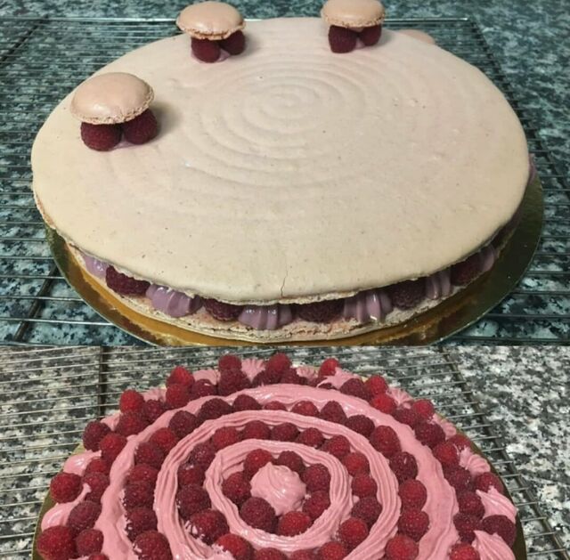 Macaron ganache framboise