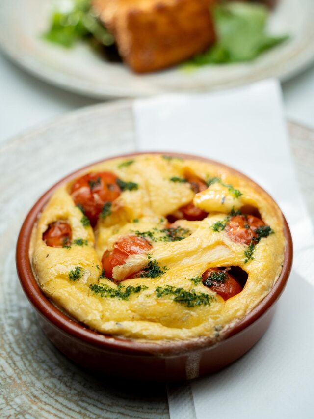 Clafoutis à la tomate cerise