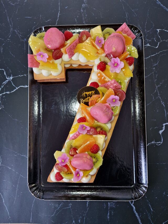 Fruit saison ganache vanille 