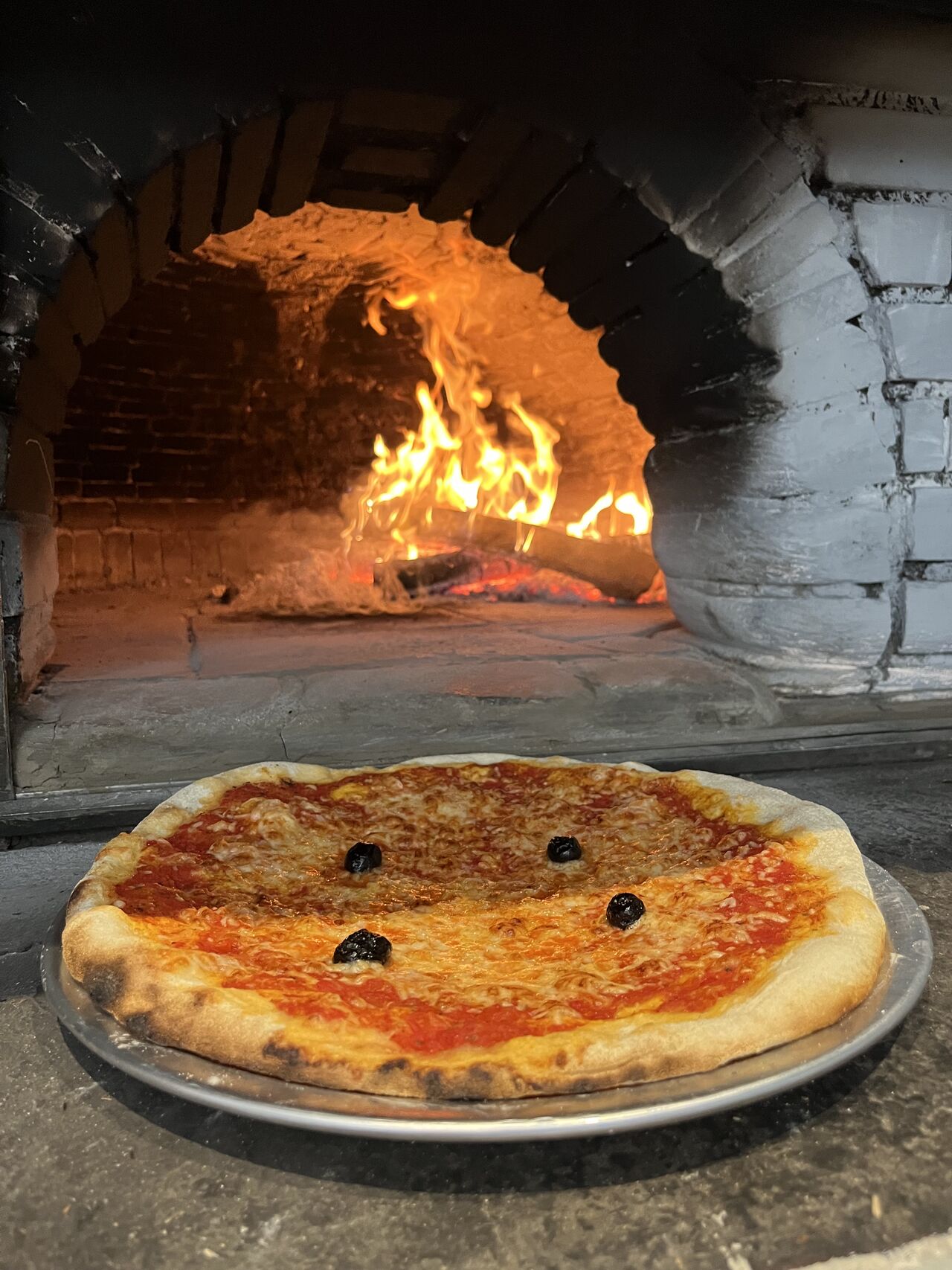 Pizzas au feu de bois 