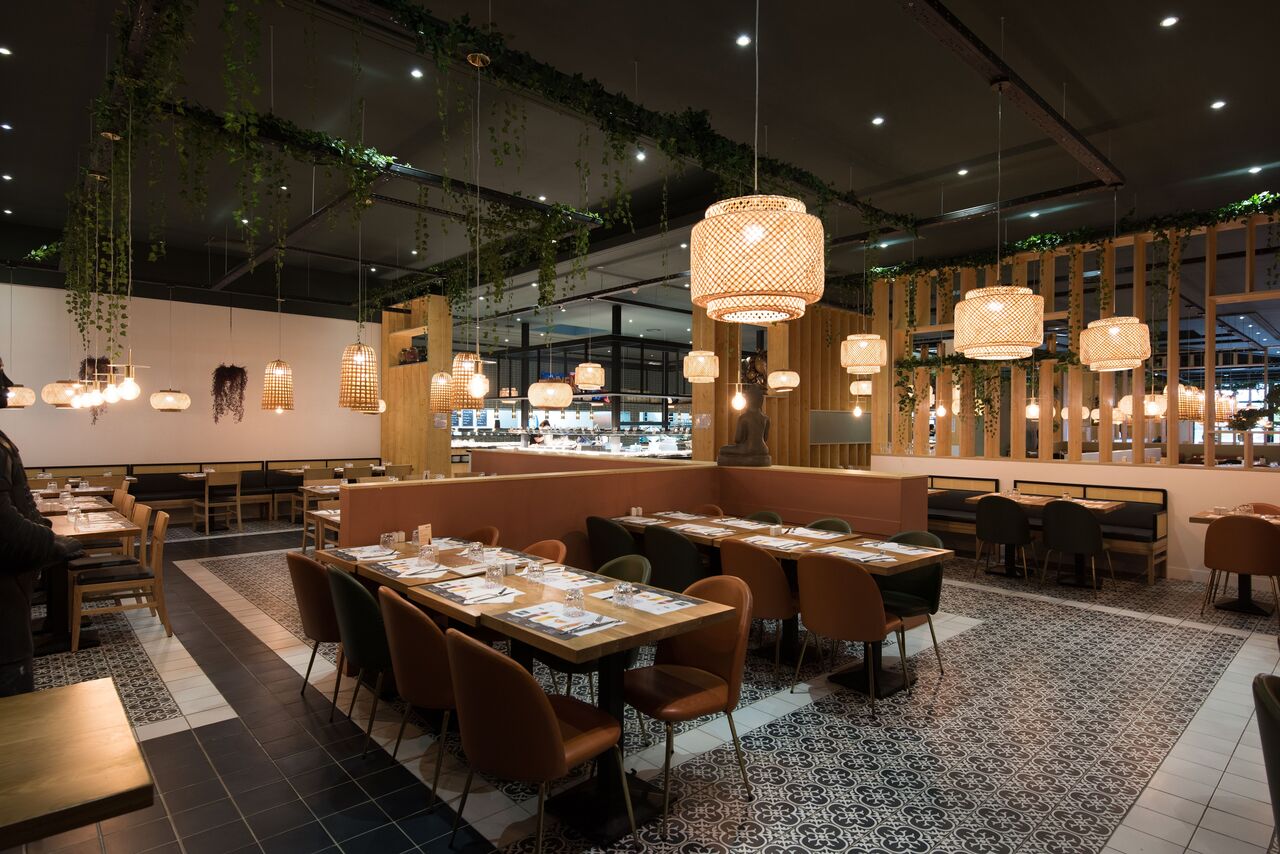 Salle du restaurant Shao Lisses pour vous accueillir 