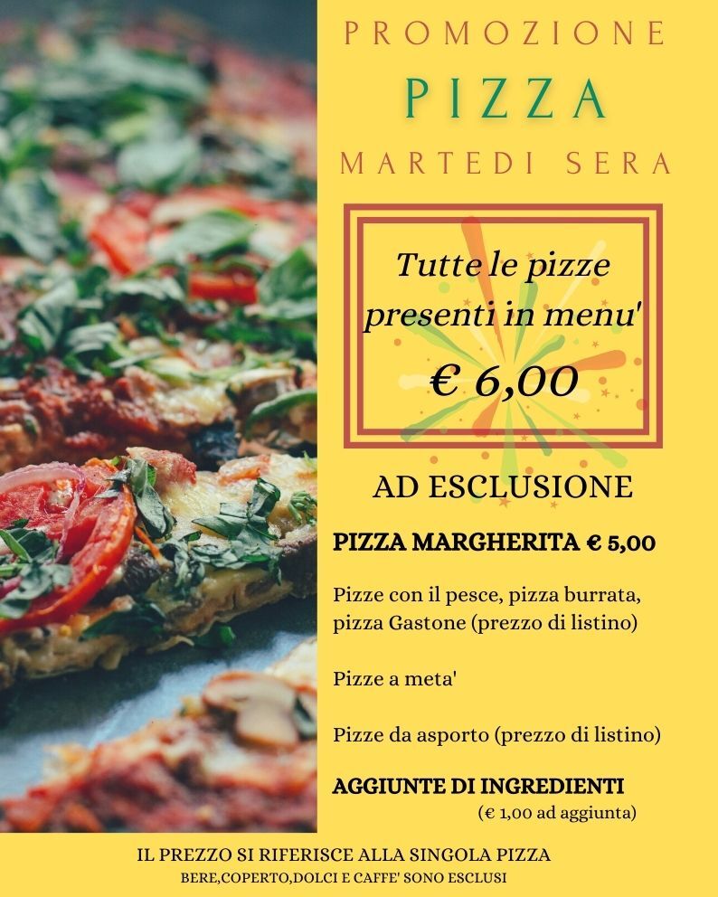 Promo del martedì sera!! 
