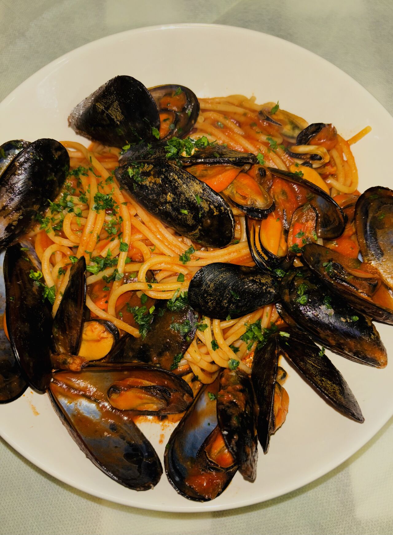 Linguine e Cozze alla tarantina 