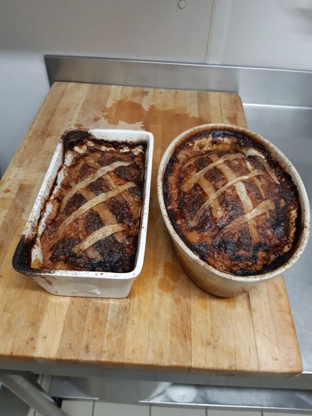 Terrine de campagne après cuisson