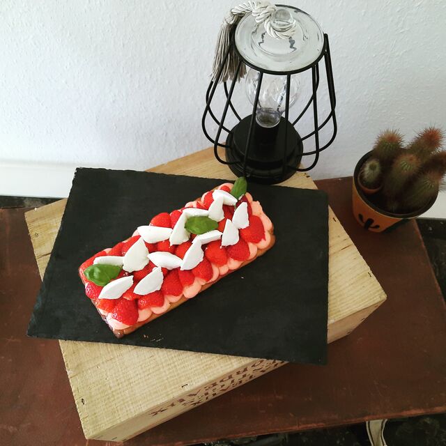 Tarte aux fraises basilics