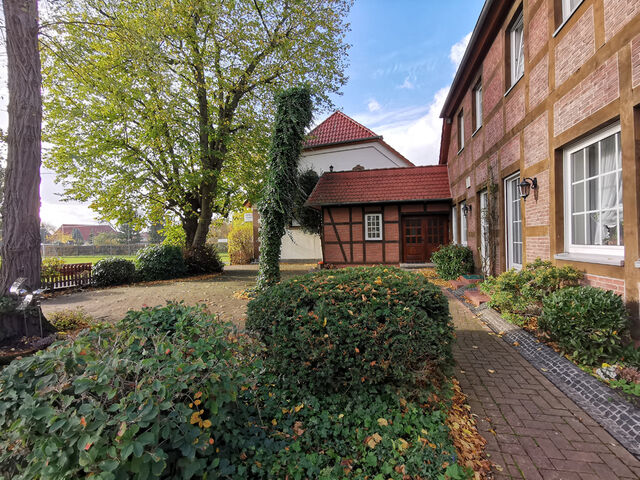 Rückseitiger Biergarten