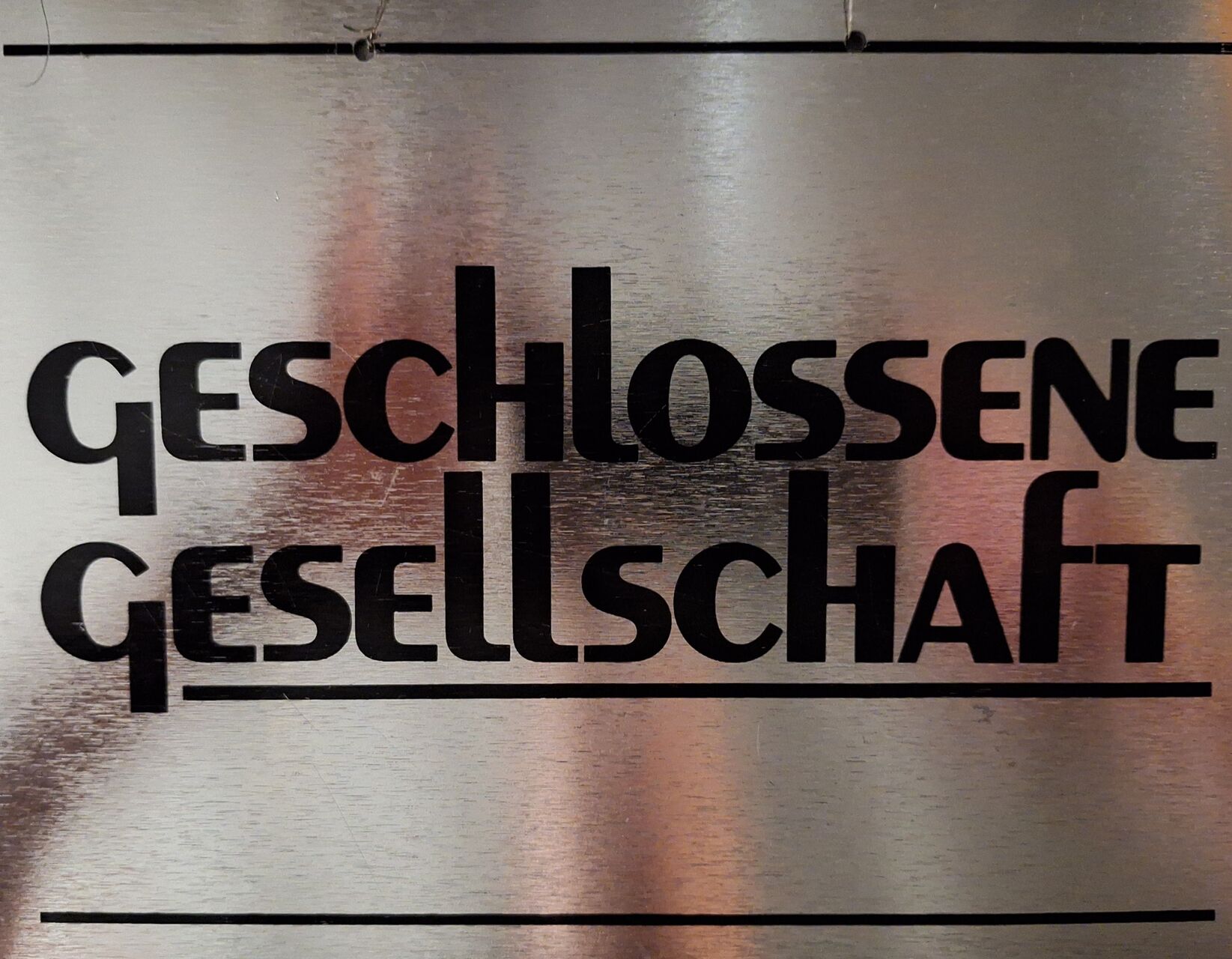 Geschlossene Gesellschaften: