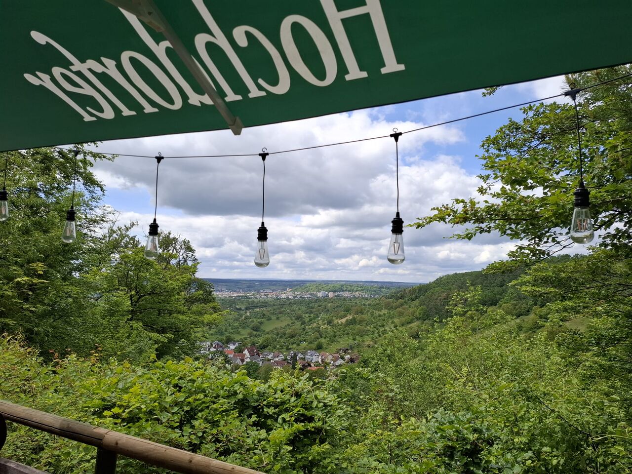 unsere Terasse mit tollem blick nach Herrenberg