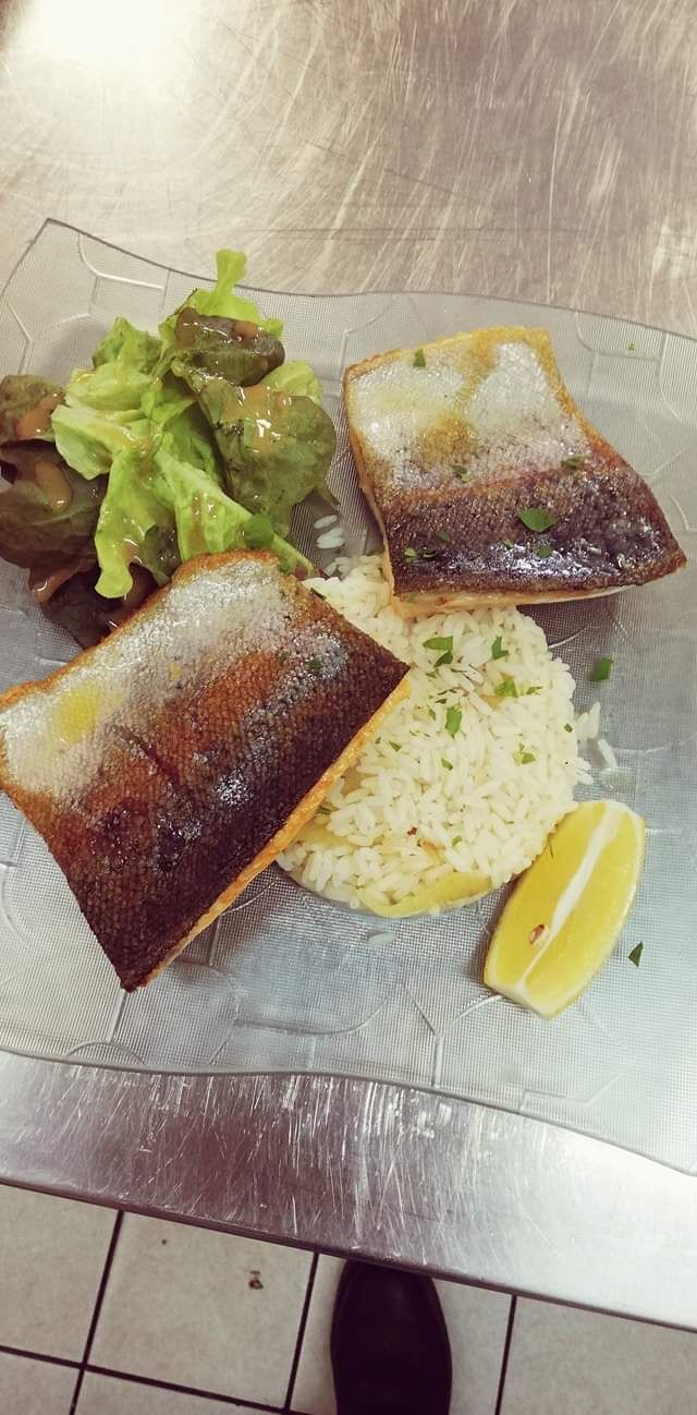 Filet de truite grillé, poisson du jour 