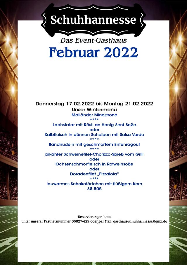 Unser Wintermenü