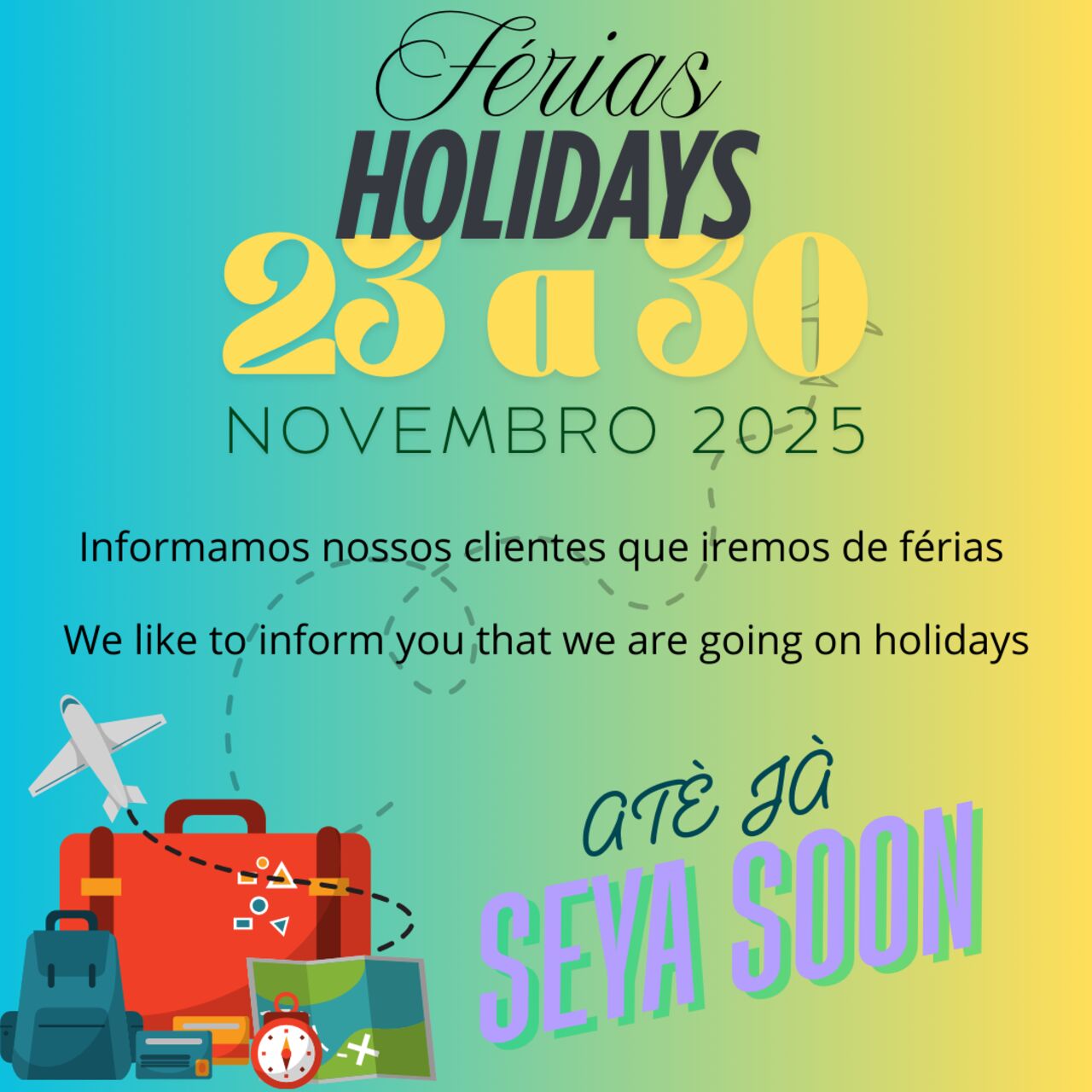 OH NÃO, vamos ter saudades vossas!!