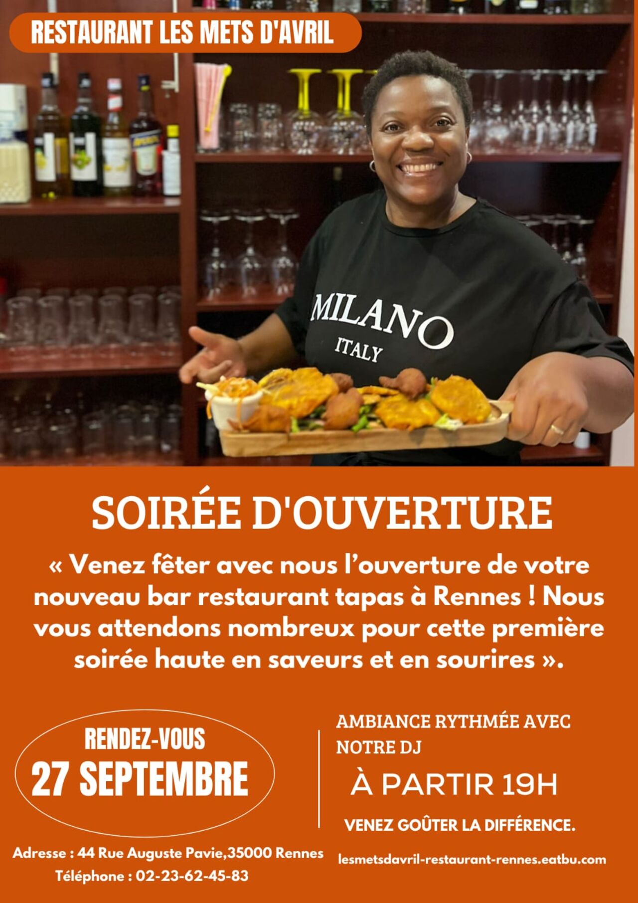 Rennes : Une nouvelle adresse savoureuse ouvre ses portes – Les Mets d’Avril lance sa première soirée festive ce 27 septembre