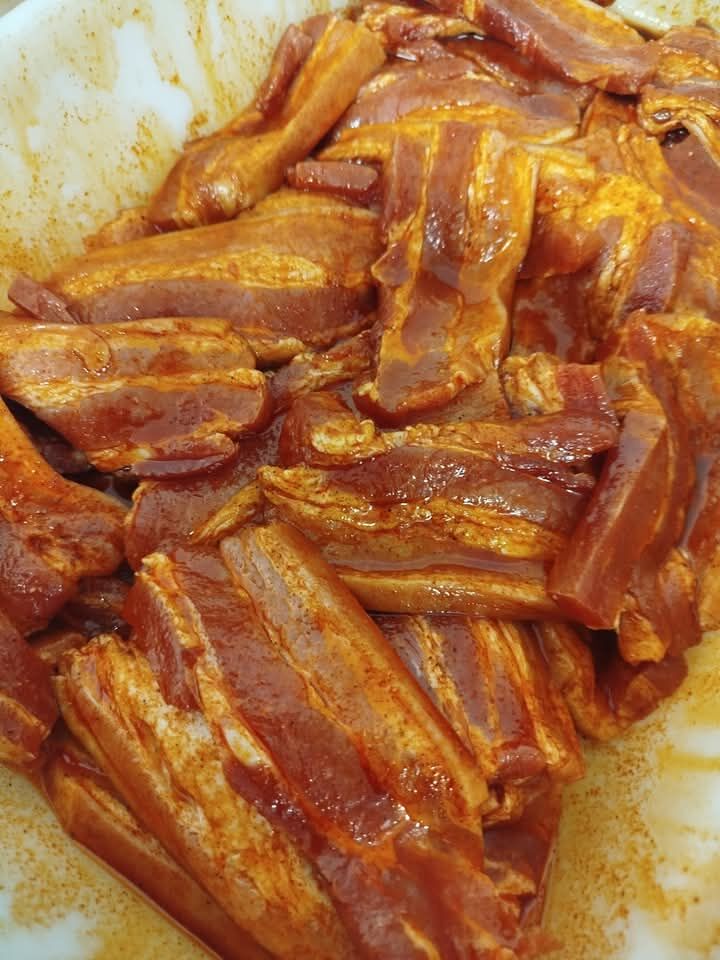 Lard mariné au paprika