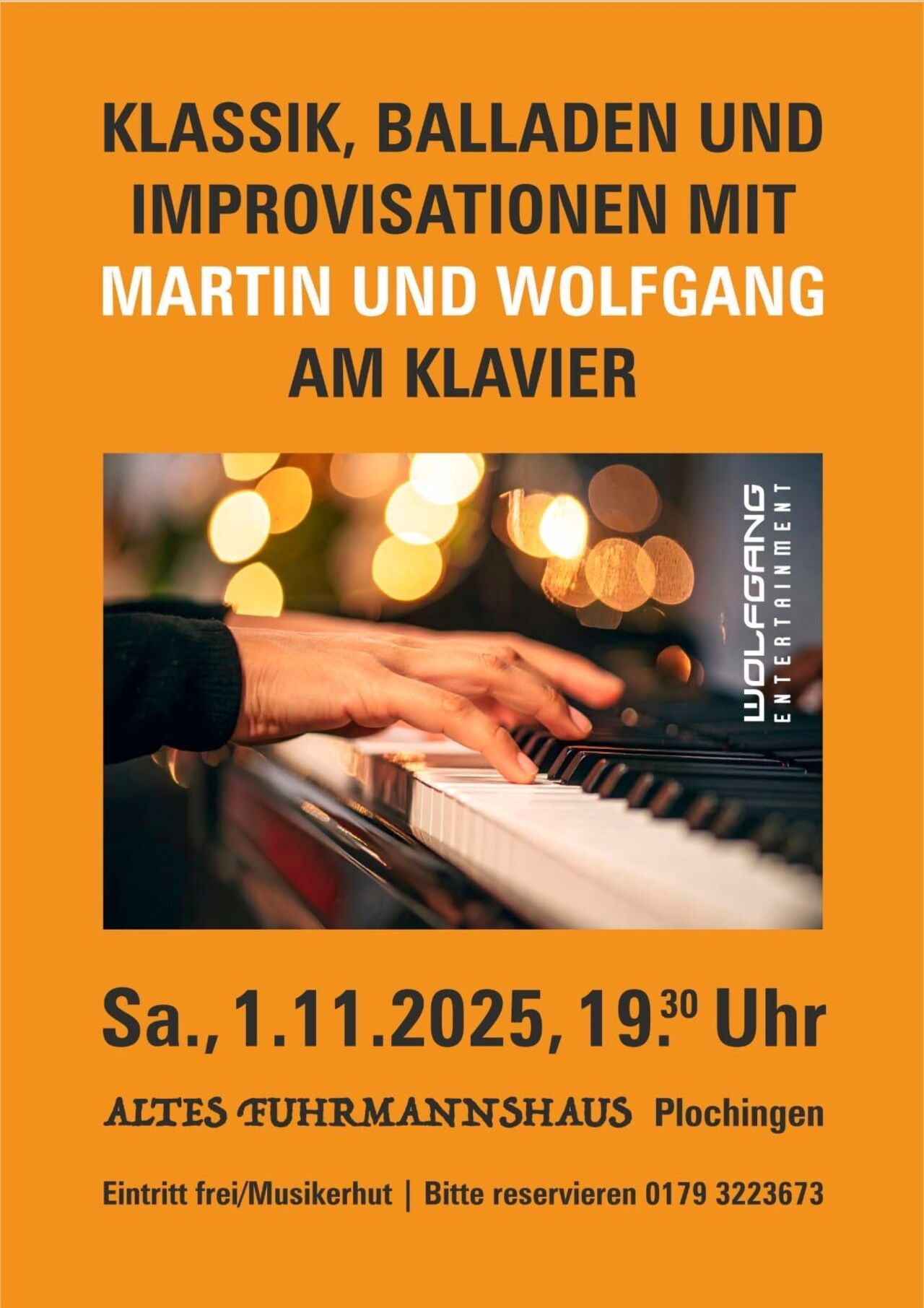 "Klassik und Balladen": Am 01.11.2025, Samstag ab 19:30 Uhr