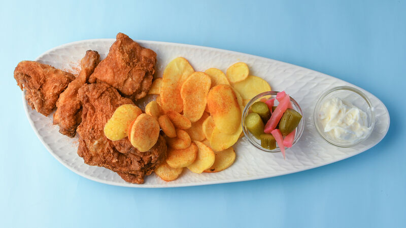 Gebratenes Hähnchen