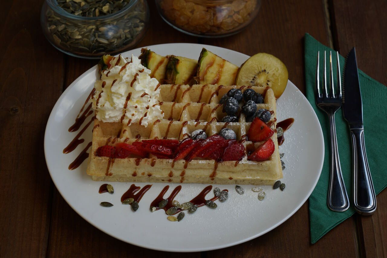Tutti Frutti Waffles