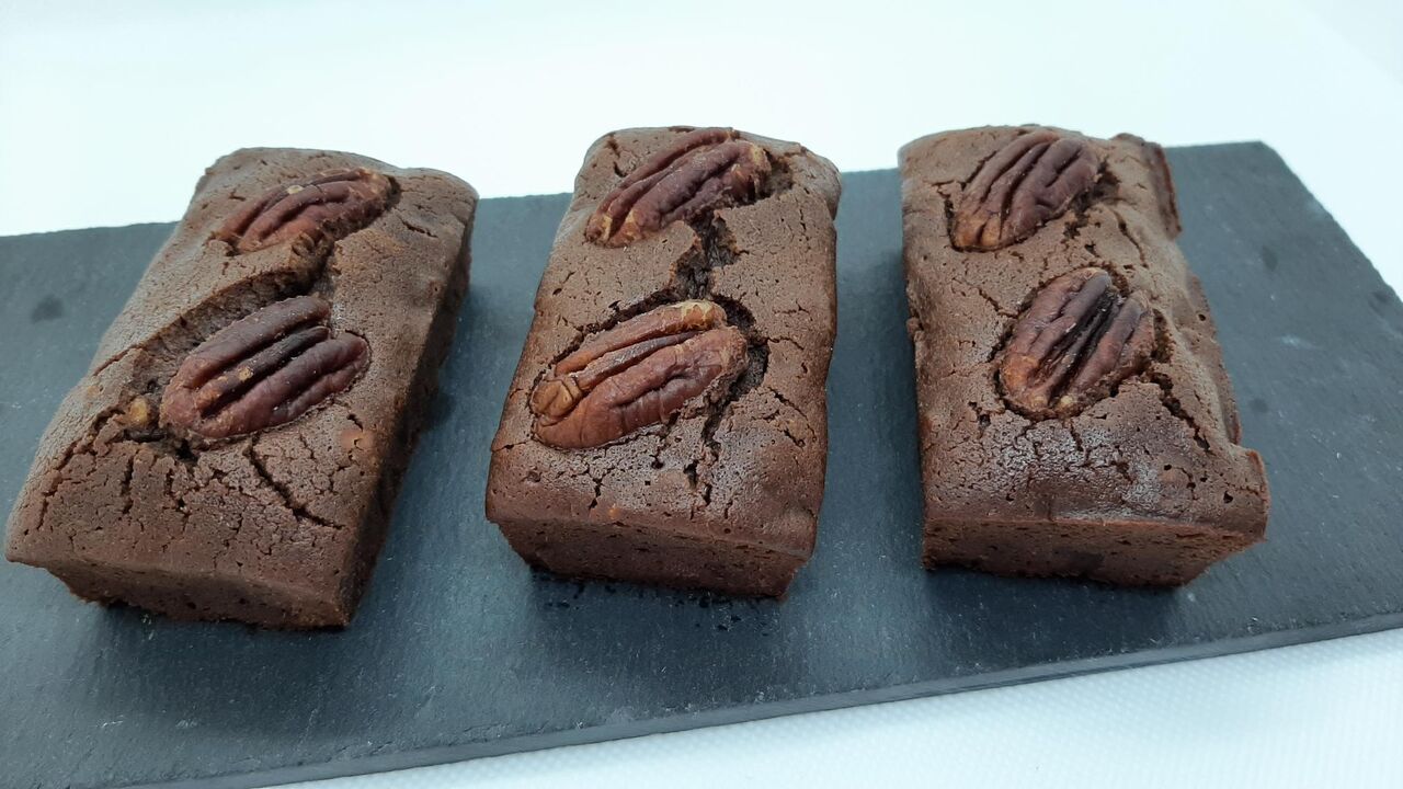 Les mini brownies aux noix de pécan