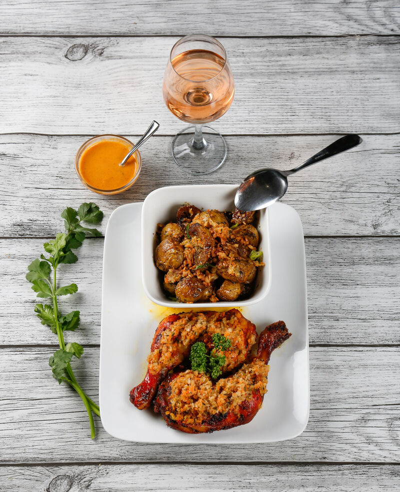 poulet grillé pomme de terre grenaille