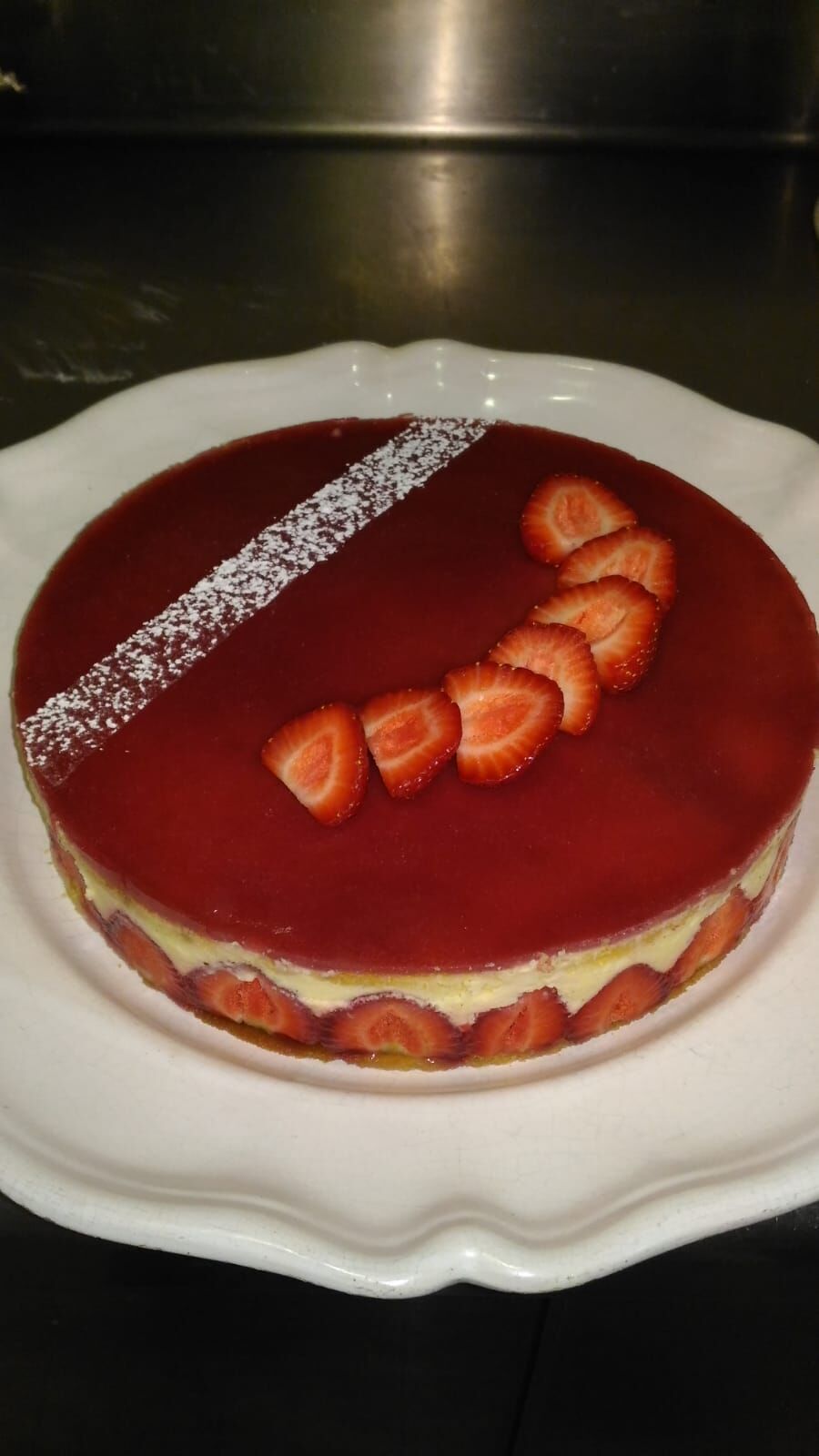 commande d'un fraisier pour un anniversaire