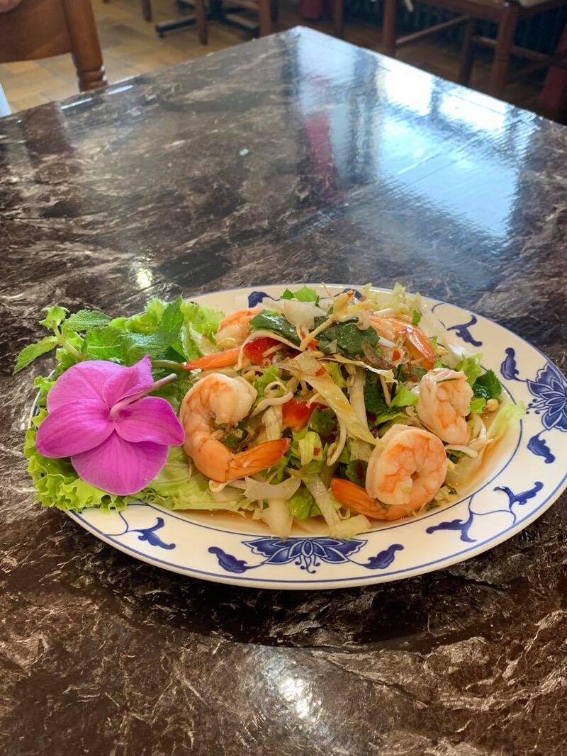 Notre salade thaï aux crevettes
