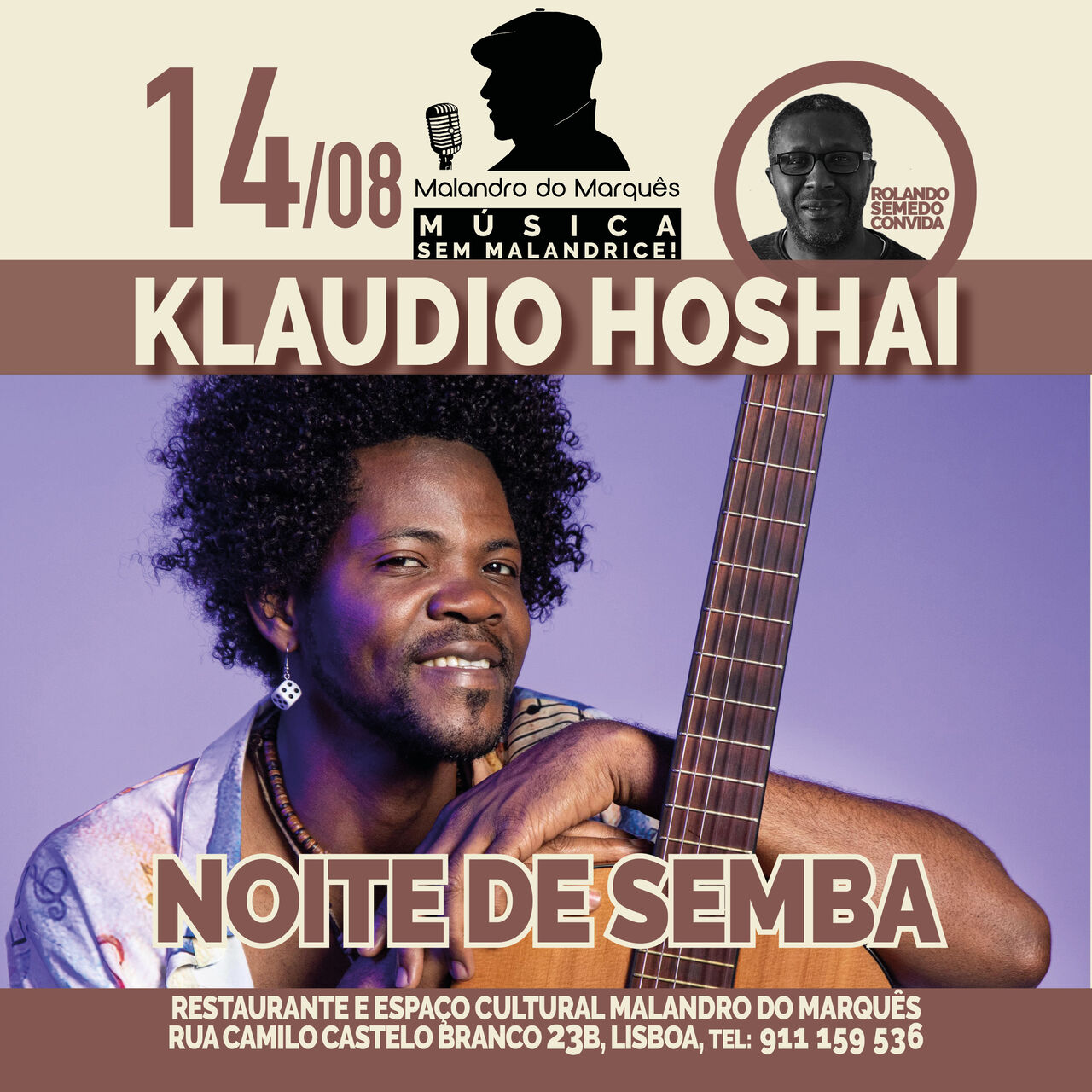 Noite de Samba com Kláudio Hoshai