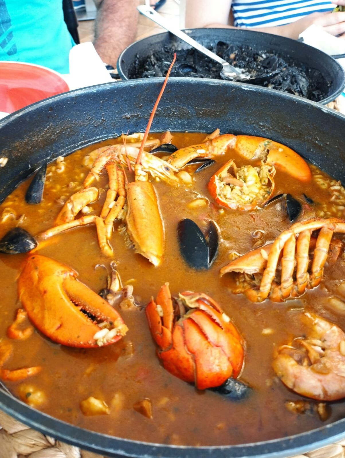 Arroz de carabineros y bogabante