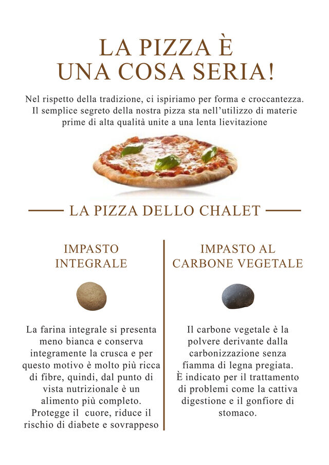 I nostri impasti speciali sempre disponibili!