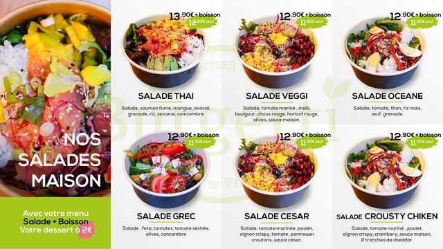 MENU SALADE