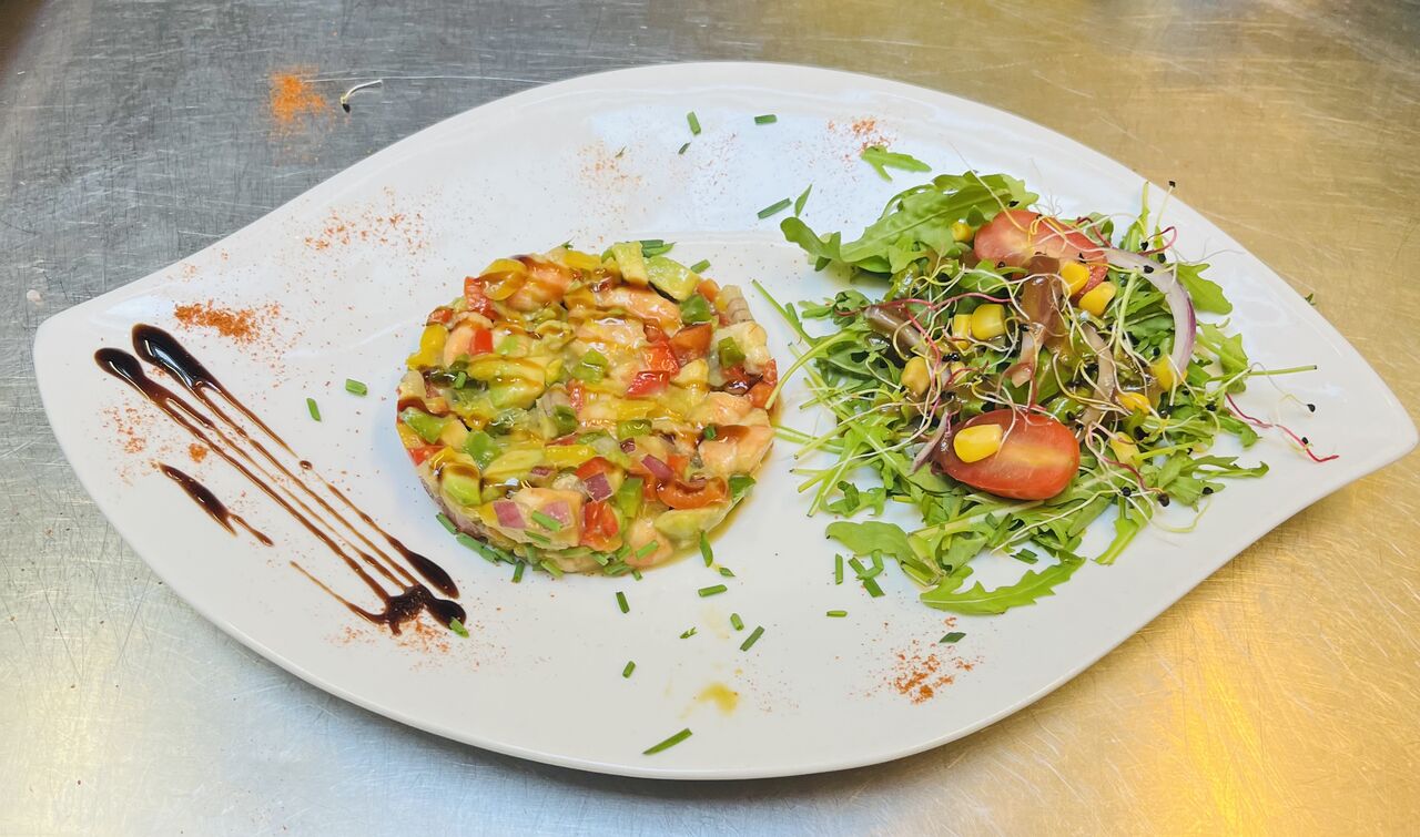 Ceviche de crevettes façon teriyaki