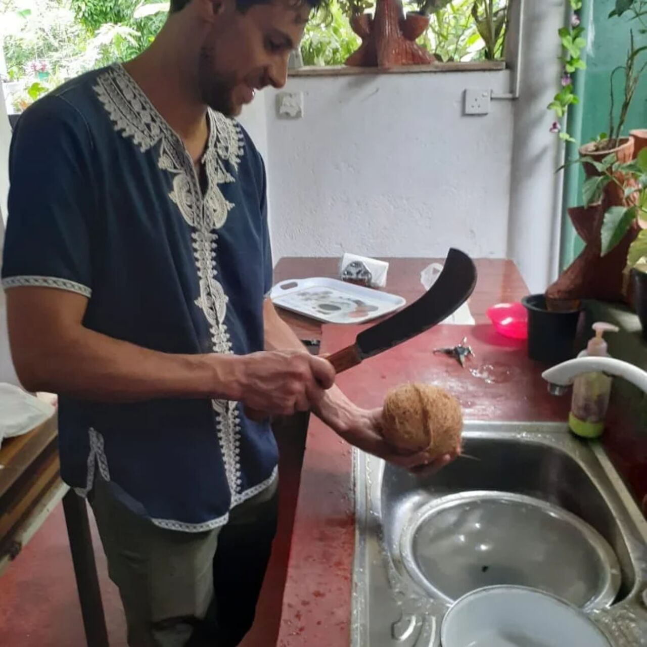 Fabrication du lait de coco Sri Lanka 
